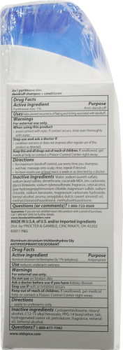 Head & Shoulders 2 in 1 Dry Scalp Care Shampoo & Conditioner Perspective: back