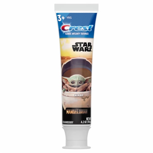Crest Kid's featuring STAR WARS The Mandalorian Strawberry Flavor Toothpaste Perspective: back