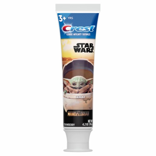 Crest Kid's featuring STAR WARS The Mandalorian Strawberry Flavor Toothpaste Perspective: back