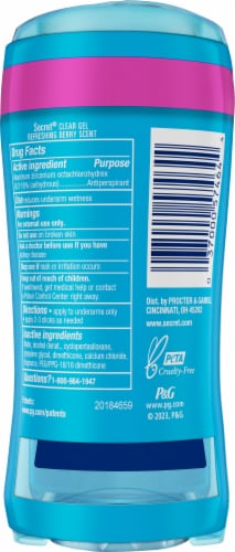 Secret® Summer Berry Clear Gel Antiperspirant Deodorant Perspective: back