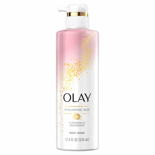 Olay Cleansing & Nourishing Vitamin B3 and Hyaluronic Acid Body Wash Perspective: back