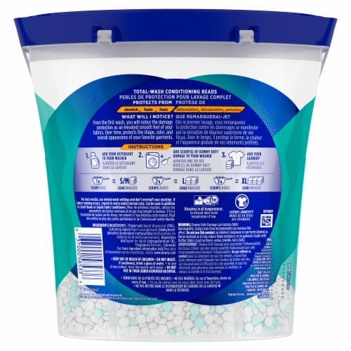 Downy Defy Damage In Wash Fresh Scent Total Wash Conditioning Beads Fabric Refreshers Perspective: back