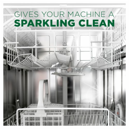 Cascade Platinum ActionPacs + Dishwasher Cleaner Fresh Scent Dishwasher Detergent Pods Perspective: back