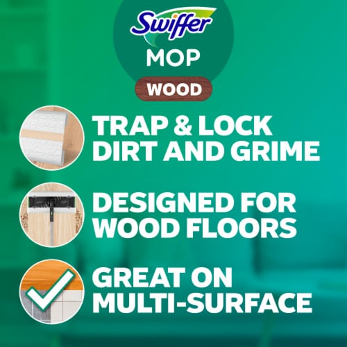 Swiffer Sweeper Wet Wood Floor Mopping Cloths Perspective: back