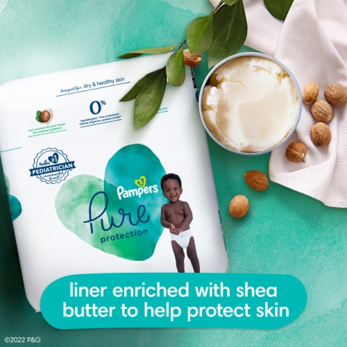 Pampers Pure Protection Size 6 Baby Diapers Perspective: back