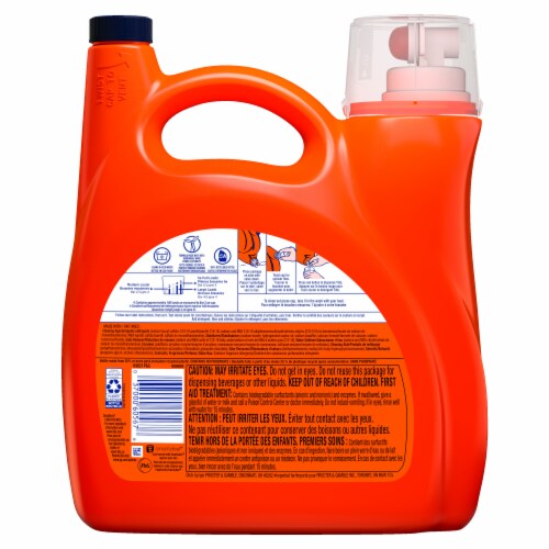 Tide HE April Fresh with a Touch of Downy Liquid Laundry Detergent Perspective: back