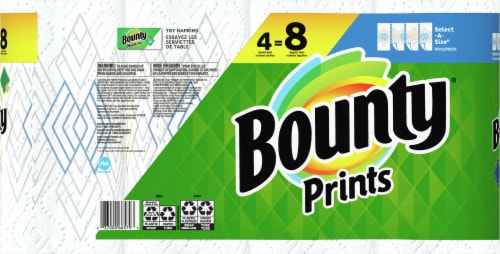Bounty® Prints Select A Size Paper Towels Perspective: back