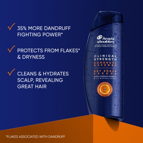 Head and Shoulders Clinical Dandruff Shampoo, Dry Scalp Rescue Perspective: back
