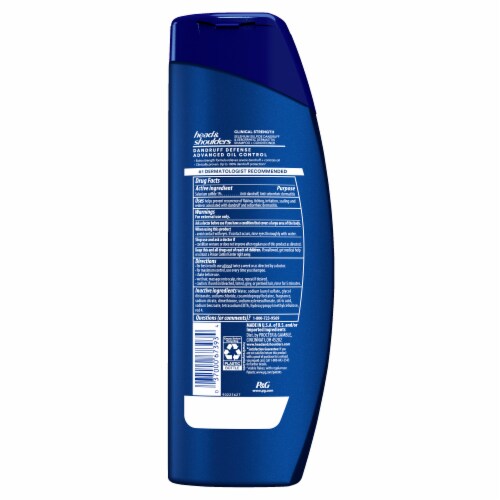 Head & Shoulders Clinical Strength Dandruff Defense Oil Control 2-In-1 Shampoo & Conditioner Perspective: back