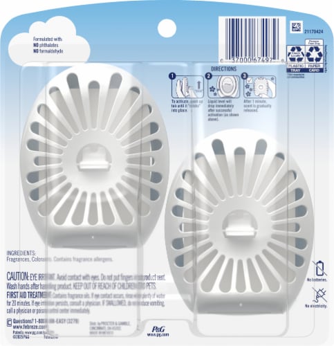 Febreze Small Spaces™ Ocean Car Air Fresheners Perspective: back