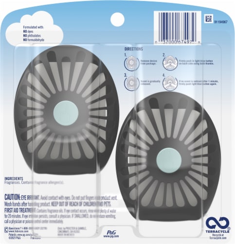 Febreze Small Spaces™ Ocean Car Air Fresheners Perspective: back