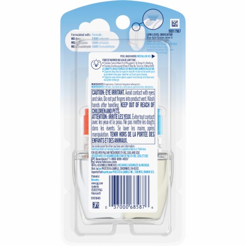 Febreze Plug™ Limited Edition Peach Scented Oil Refill Perspective: back