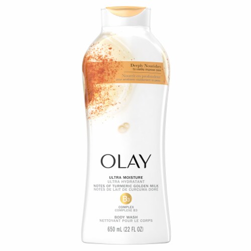 Olay Ultra Moisture with Notes of Turmeric Golden Milk Body Wash Perspective: back