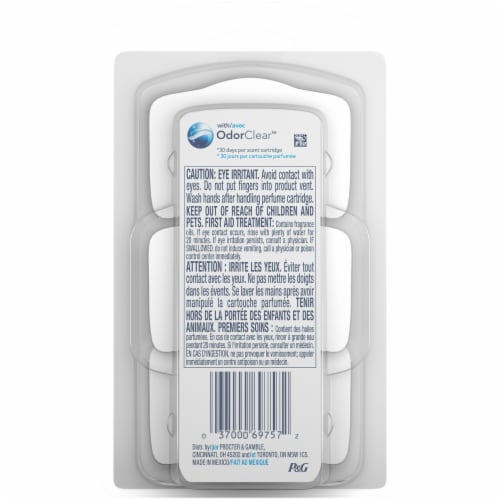Febreze Small Spaces Linen And Sky Air Freshener Refills Perspective: back