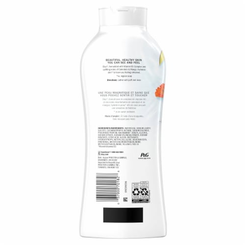 Olay Fresh Outlast Calendula & Mango Body Wash Perspective: back