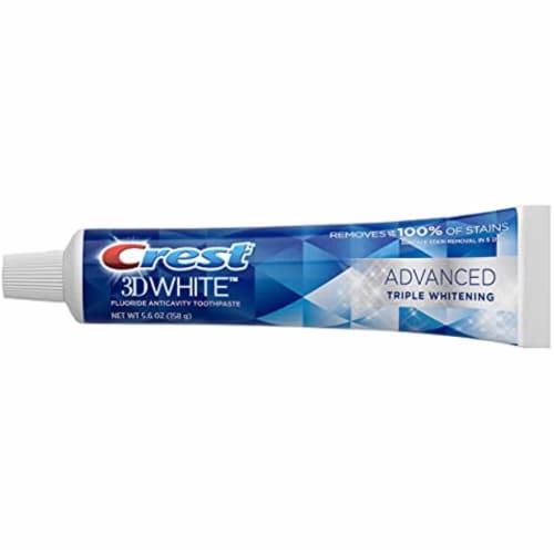 Crest 3D White Luxe Glamorous White Vibrant Mint Toothpaste, 2 ct