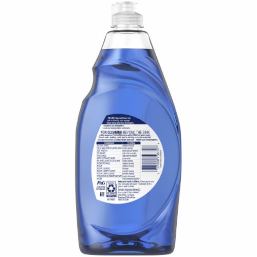 Dawn Ultra Platinum Lemon Burst Dishwashing Liquid Perspective: back
