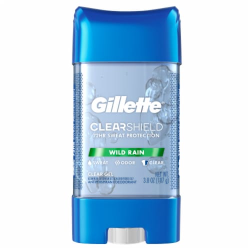 Gillette Clear Gel Wild Rain Anti-Perspirant Deodorant for Men Perspective: back