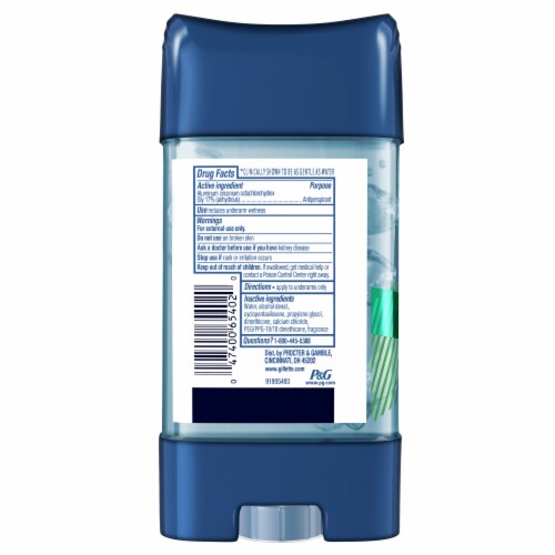 Gillette Endurance Wild Rain Clear Gel Anti-Perspirant Deodorant Twin Pack Perspective: back