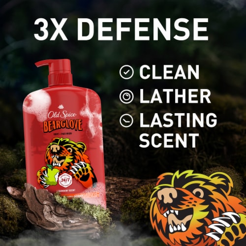 Old Spice Cleansing Body Wash for Men, 24/7 Shower Clean with Lasting Scent, 2 in 1 Perspective: back