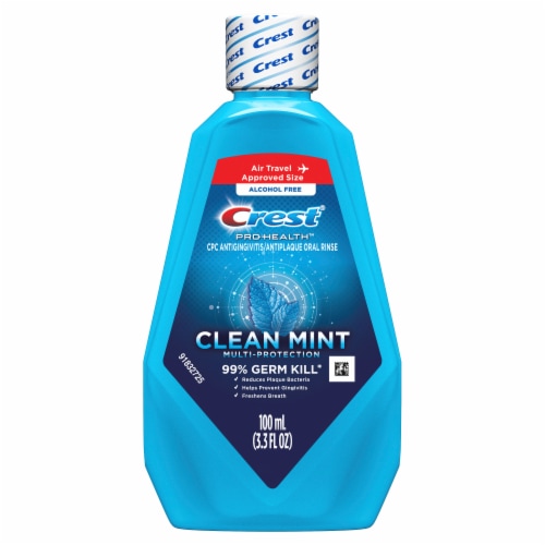 Crest® Pro Health Clean Mint Multi-Protection Mouthwash Travel Size Perspective: back