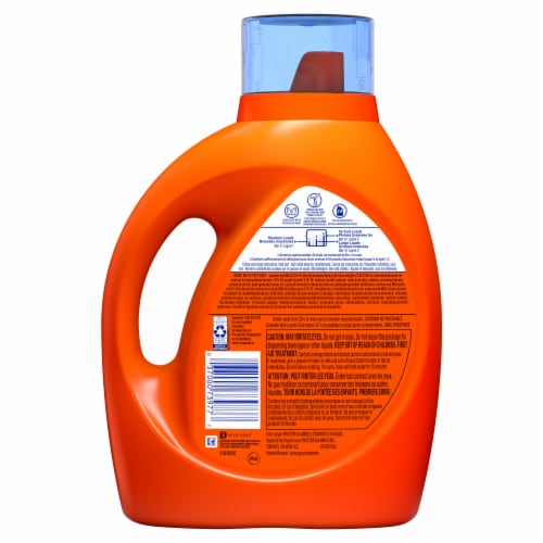 Tide HE Plus Downy April Fresh Liquid Laundry Detergent Perspective: back