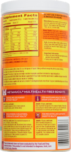 Metamucil 4-in-1 Psyllium Fiber Supplement Perspective: back