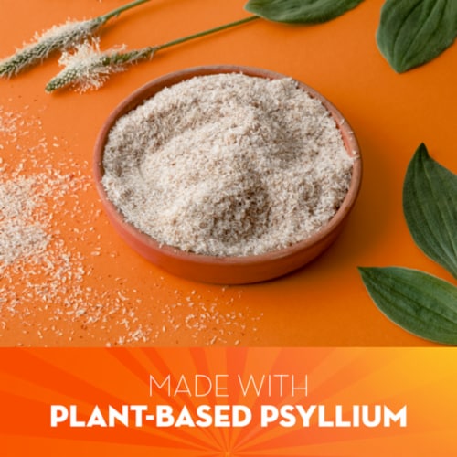 Metamucil Orange Flavor Powder Fiber Supplement Perspective: back