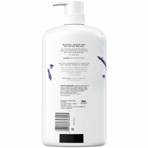 Olay Fresh Outlast Purifying Birch Water & Lavender Body Wash for Women Perspective: back