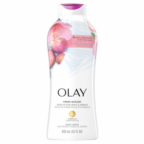 Olay Fresh Outlast Star Apple & Hibiscus Body Wash Perspective: back