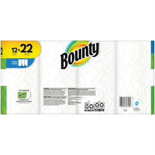 Bounty Select-A-Size Super Roll Paper Towels Perspective: back