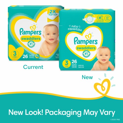 Pampers® Swaddlers Size N Newborn Diapers Perspective: back