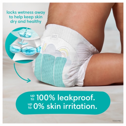 Pampers Swaddlers Active Baby Size 6 Diapers (35+lbs) Perspective: back