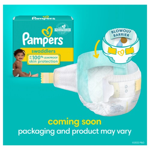 Pampers Swaddlers Active Baby Diaper Size 4 Perspective: back