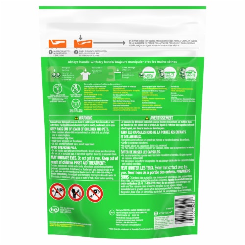 Gain Flings Island Fresh Laundry Detergent Pods Perspective: back