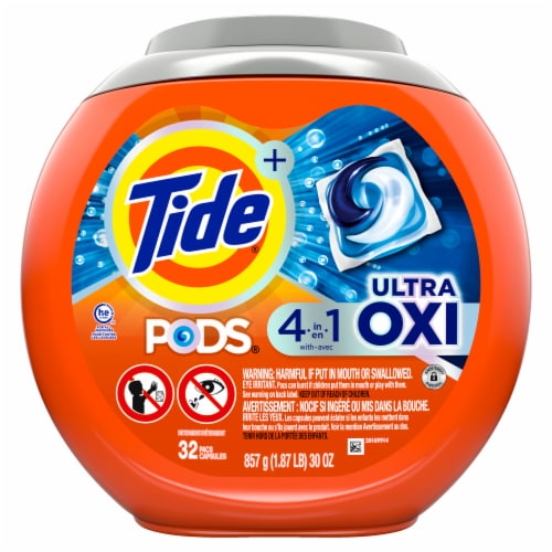 Tide Pods Ultra Oxi Original Scent Laundry Detergent Pods Perspective: back