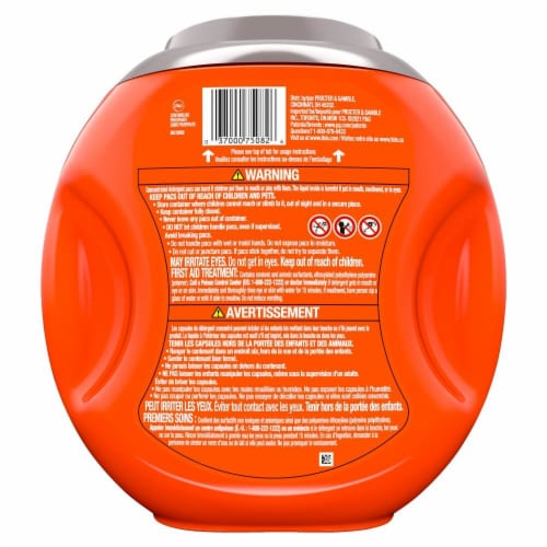 Tide PODS Liquid Laundry Detergent Soap Pacs Perspective: back