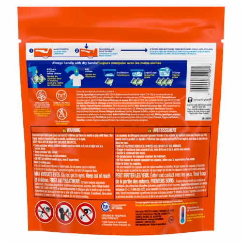 Tide PODS Ultra Oxi Liquid Laundry Detergent Pacs Perspective: back