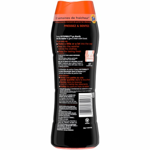 Downy Unstopables Scent Booster Beads Fabric Softener Perspective: back