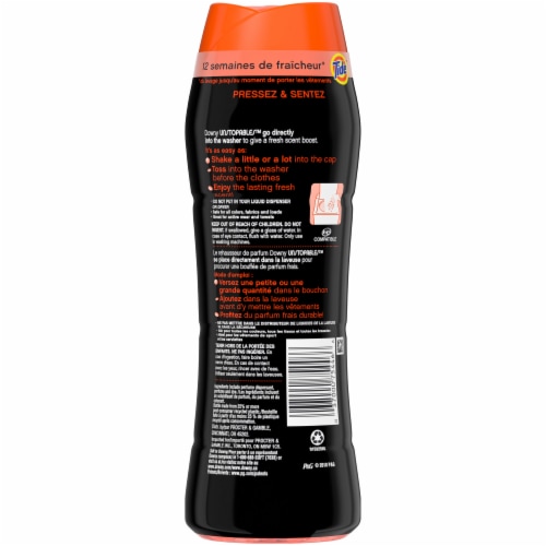 Downy Unstopables Scent Booster Beads Fabric Softener Perspective: back