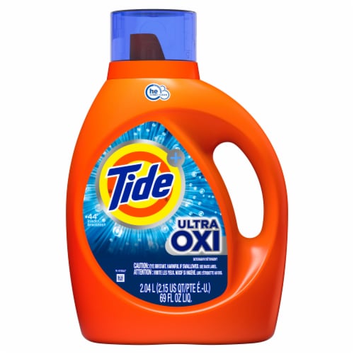 Tide HE Ultra Oxi Liquid Laundry Detergent Perspective: back