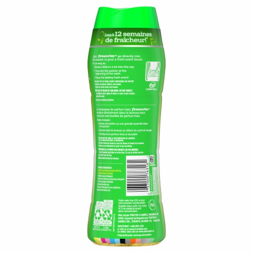 Gain Fireworks Original In Wash Scent Boosters Fabric Refreshers Perspective: back
