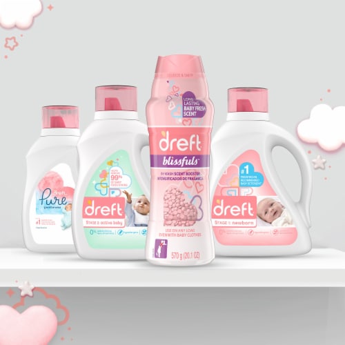 Dreft® Baby Fresh Blissfuls In-Wash Scent Booster Beads Perspective: back