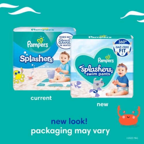 Pampers Splashers Medium Swim Diapers Perspective: back