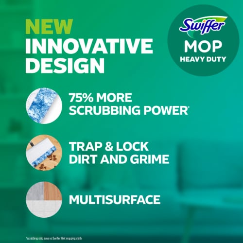 Swiffer Sweeper Heavy Duty Multi-Surface Wet Cloth Refills Perspective: back