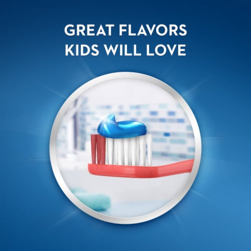 Crest Kids Sparkle Fun Flavor Cavity Protection Toothpaste Perspective: back