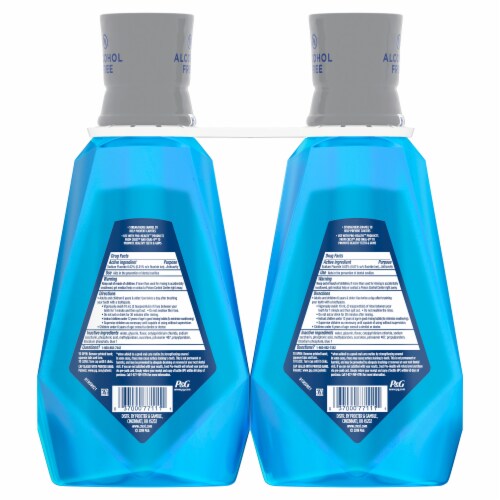 Crest Pro-Health Advanced Alcohol Free Multi-Protection Fresh Mint Mouthwash Perspective: back