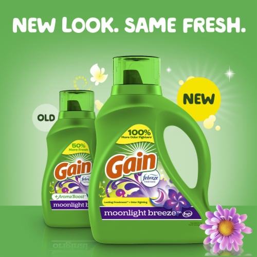 Gain Moonlight Breeze Liquid Laundry Detergent Perspective: back