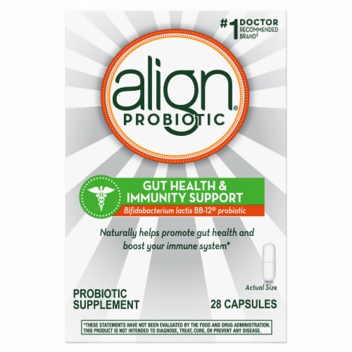 Align Gut Health & Immunity Support Probiotic Capsules Perspective: back