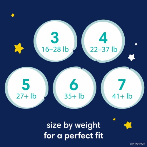 Pampers Swaddlers Overnight Diapers Size 6, 42 count - Harris Teeter